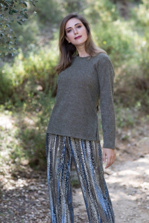 x17034 Jersery- Kaki, negro, rosa, berenjena, caramelo, gris 17025- Pantalón